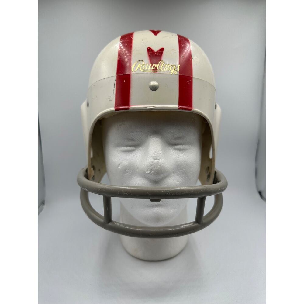 Vtg Rawlings Football Helmet TH40 Mike Holovak 6 5/8–6 3/4" USA Made